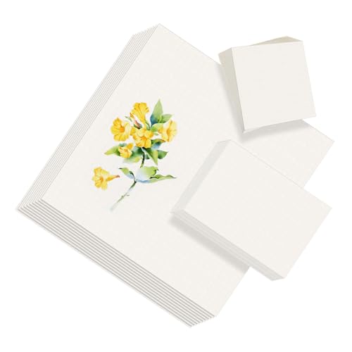 PERSELOSO 55 Sheets Watercolor Paper for All Skill Levels Multiple to Thickness Versatile for Watercolors Acrylics and Pastels Art Supplies