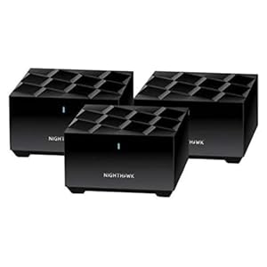 Netgear Nighthawk Sistema WiFi 6 de malla para todo el hogar, paquete de 3, BLK (renovado)