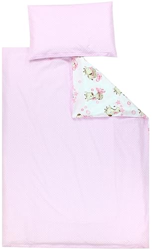 Miniatura 4 de Tuptam Juego De Ropa De Cama Para Niños, De 2 Piezas., Jirafa Lunares Rosa, 120x90 Cm