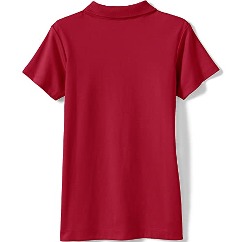 Image of Lands' End School Uniform Girls Short Sleeve Feminine Fit Interlock Polo Shirt