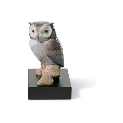 LLADRÓ Lucky Owl Figurine. Porcelain Figure Figure Cover