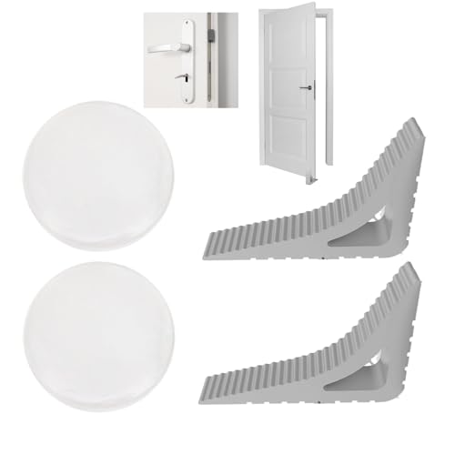 Set di 4 fermaporta per finestra, fermaporta in ventilazione, fermaporta e fermaporta per finestra, perfetto come tappo per finestra, senza necessità di fori o colla