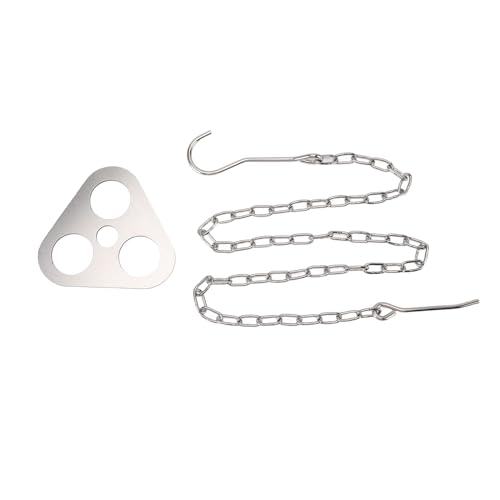 Recopilación de Placas de cocina portátiles , tabla con los diez mejores. 48 Dioche Tablero de Trípode de Camping de Acero Inoxidable, Placa de Soporte de Trípode Portátil para Fogata para Cocinar Al Aire Libre, Picnics, Barbacoas, Tamaño Mediano