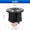 Ignition Switch with Key 7 terminals Compatible with Husqvarna Craftsman Deere John MTD Murray Riding Lawn Mower Replace# 925-1741 175566 175442 GY20074 94762 163968 532175566