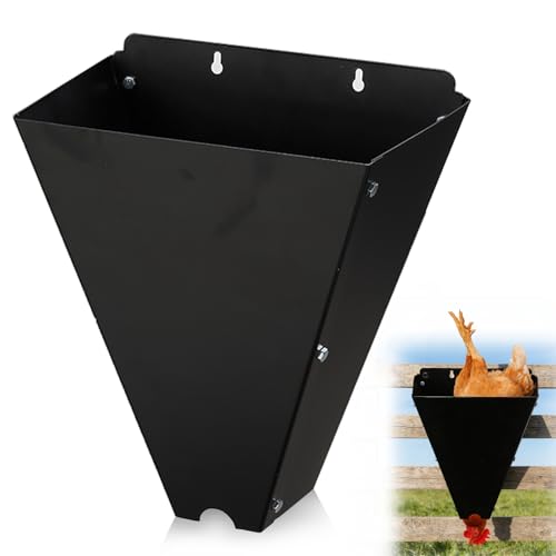 Medium Size Chicken Cone for Butchering Metal Chicken Processing Equipment with Flat Back Design Poultry Restraining Cone Killing Cones for Chickens Laying Hens Broilers Roasters Turkeys Up to 12 lbs