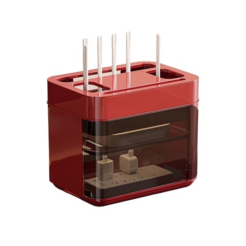 LYXWGRZD Boîte De Rangement for Routeur, Décodeur Boîte De Plastique, WiFi Rangement La Maison avec Aération Ajourée, sans Incidence sur Le Signal,...