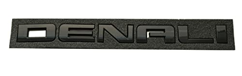 Image of 3pcs Denali Nameplate Emblems Badge Replacement for Gm 07-16 Yukon Sierra Terrain (Glossy Black)