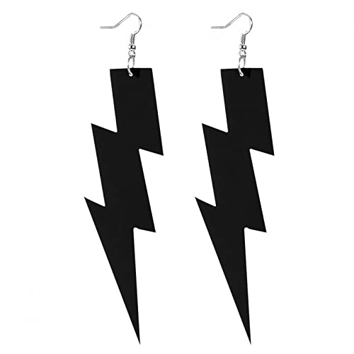 Boucles d'oreilles femmes foudre colorée pour style punk et bijoux minimalistes de fête