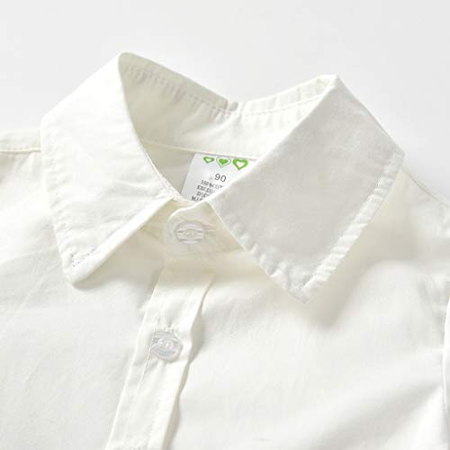 Mercatoo Roupas para bebês meninos, roupas de casamento para cavalheiros, camisa formal + gravata bo