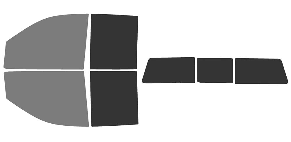 The Tint Effect Precut Window Tint Kit Compatible with Chevrolet Silverado 2500 &amp; 3500 HD Double Cab (2020-2026)(45% Front / 15% Rear / 3 piece Slider) Automotive Film