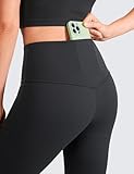 CRZ YOGA Women's Butterluxe Ribbed High Waist Flare Leggings 31"-Bootcut Wide Leg Yoga Pants with Pockets Soft Bootleg Trousers Black 12 - Image 5