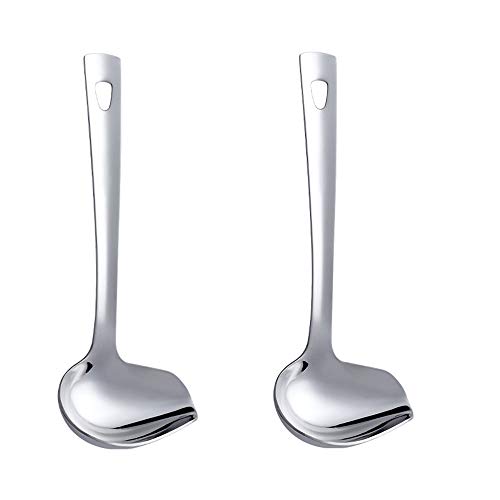 Do Buy Cucharón para salsas de acero inoxidable 18/10, cucharón para salsa, cucharón, cucharón, cuchara para regar 2 unidades