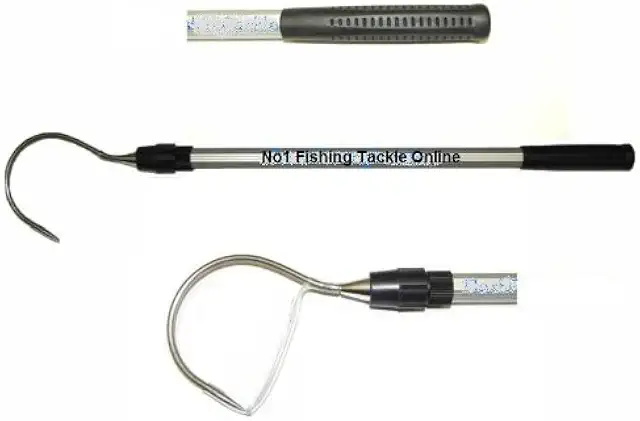 Heavy Duty Telescopic Alloy Gaff Hook for Boat & Kayak Fishing (75-120cm)