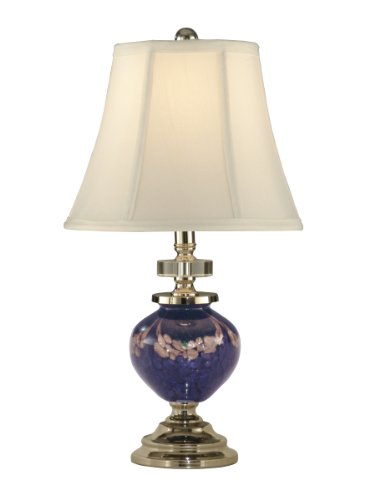 Dale Tiffany PG10178 Art Glass Table Lamp, Antique Brass and