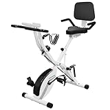 BARWING(バーウィング) フィットネスバイク スピンバイク トレーニングバイク 静音 折りたたみ 組み立て簡単 (01.ホワイト, 01.本体のみ)