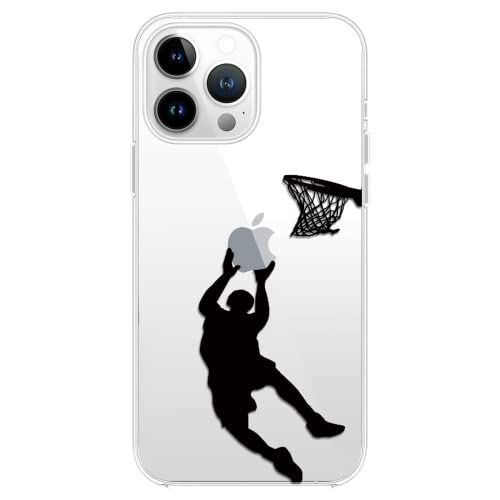 Coque iPhone 14 Pro Max joueur de basket finition transparente