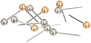 Amazon Basics Map Push Pins, Plastic Head, Steel Point, Gold & Silver, 400-Count