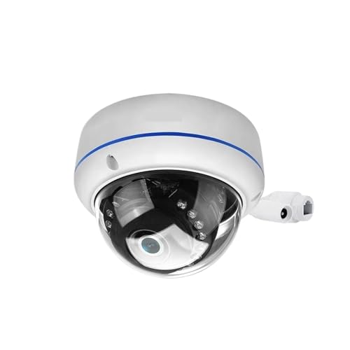 VEKELETE Telecamera IP Poe Tuya da 5 MP, a Cupola, antivandalismo, Registrazione Audio, Telecamera di Sicurezza for la casa, Smart Life, videosorveglianza CCTV da 6 MP(1 PCS Camera)