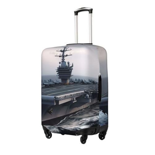Aircraft Carrier Luggage Suitcase Covers Elastic Washable Travel Luggage Protector Anti Scratch Travel Suitcase Protective Cover For Kid And Adult, Fits 18-32 Inch Luggage2