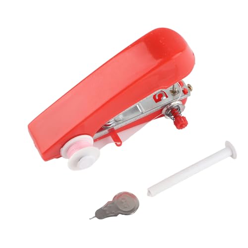 Respicefinem Maquina De Coser Portatil De Mano Coser Coser de Mano Coser de Mano 12.0×7.0×4.0 Máquina de coser manual de costura portátil para uso doméstico de viaje