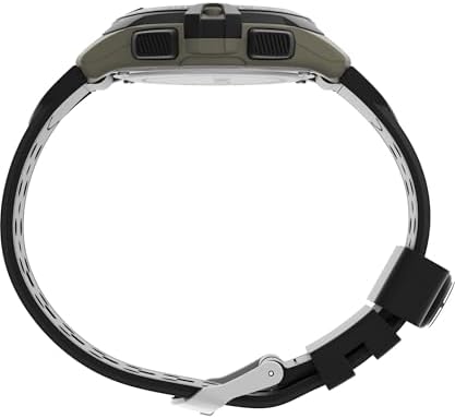 Timex Men's Expedition 41mm Watch - Black Strap Digital Dial Green Case - 1