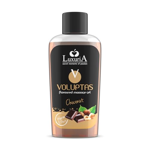 INTIMATELINE | Voluptas Choconut - Gel de Massage Comestible, Gel Stimulant à Effet Chaud pour tout le Corps, Action Hydratante et Adoucissante, Goût...