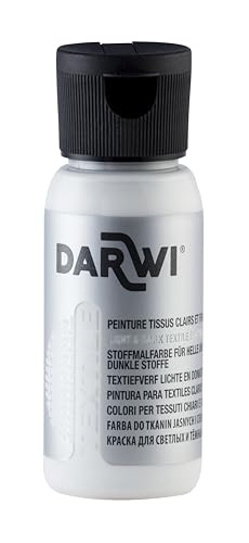 DARWI - DA0100050007C - Un flacon d'Opacifiant spécial Peinture Pour Tissus - 50 ML - DARWI TEXTILE OPACIFIANT - Loisirs Créatifs - Activité Manuelle - Bricolage