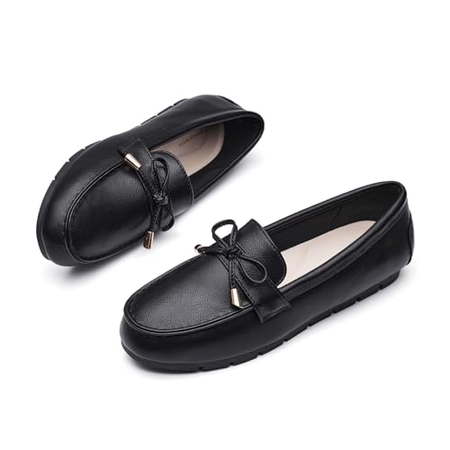 Image of Vespiero Loafers for Women Slip On Flats Comfortable Business Dressy Casual Non Slip Work Walking Office Loafers Shoes