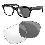 HiCycle2 Verres photochromatiques de rechange pour lunettes de soleil Ray Ban Meta Wayfarer RW4006 50 mm non polarisées, Transparent à noir, 50mm