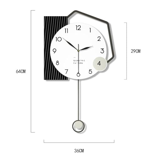 Horloge murale à pile, grand cadran d'art moderne pour votre déco - 3