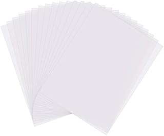angelikashalala 20PCS Inkjet Transparent Film Clear Transparent Vinyl Inkjet Film Screen Printing Paper for Inkjet Printer,A4,21 * 29cm,0.1mm