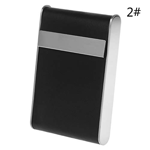 Preisvergleich Produktbild shaoyanger Zigarettenetui Leder Tabakhalter Dünn Aluminium Metall Zigarettenbox Draht Zeichnung Trendy Mini Box Aufbewahrung m 2#
