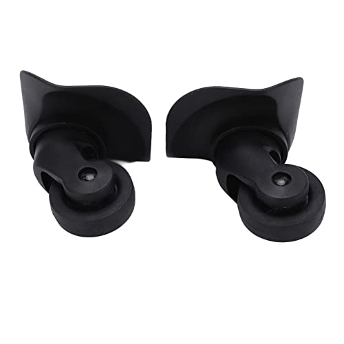 Generic Ruedas Giratorias para Equipaje, Repuestos Silenciosos de Fácil Instalación para Reparar Ruedas Giratorias para Equipaje, Color Negro, 1 par