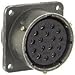 Itt Cannon Circular Connector, Receptacle, Size 8, 3 Position, Wall - KPT00E8-3S