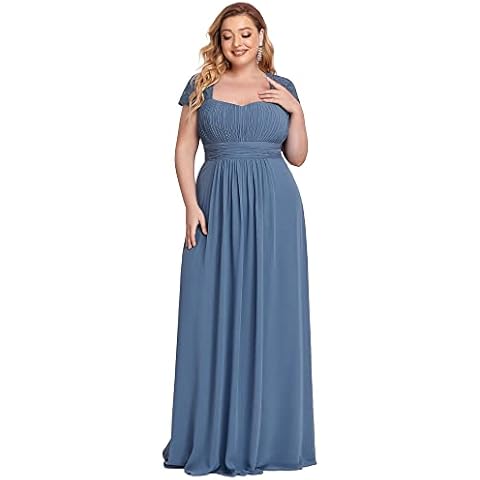Ever-Pretty Plus Vestido de Fiesta Manga Corta Escote en V Cover