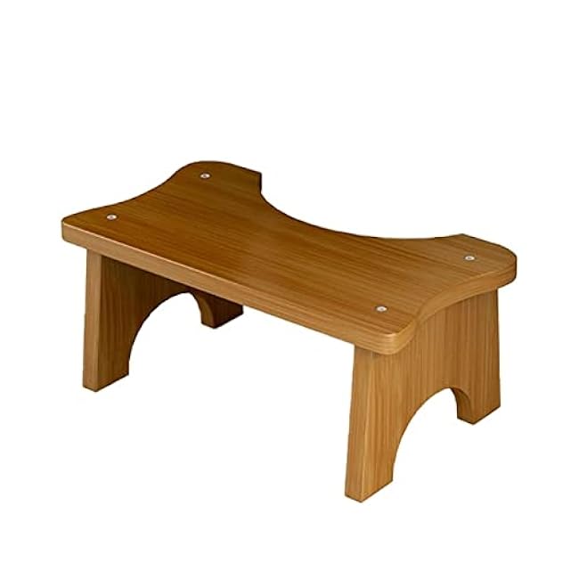 Bathroom Stools Anti-Slip Foot Seat Rest Helper Toilet Squatly Foot Stool Step Stool(Beige)