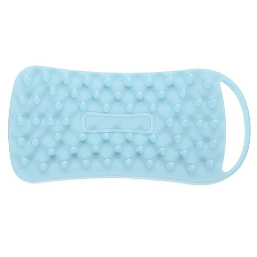 PartyKindom Cepillo de Silicona para Baño y Ducha Exfoliante Suave con Masajeador Corporal Diseño Ergonómico para Masaje y Cuidado Infantil Color Azul