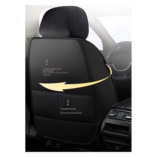 Housse de siège voiture universelle cuir noir rouge pour Mitsubishi Eclipse ASX Outlander