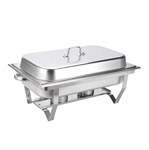 HSBAIS Speisenwärmer Buffetwärmer, 9 Quart Full Size Wärmebehälter Rechteckig Edelstahl Chafing Dish mit Deckel für…