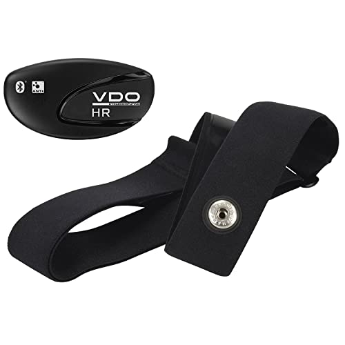 VDO Sensor de frecuencia cardíaca | Pulsómetro preciso con Ant+ y BLE | Compatible con Relojes Inteligentes, ciclocomputadores y Aplicaciones de Fitness