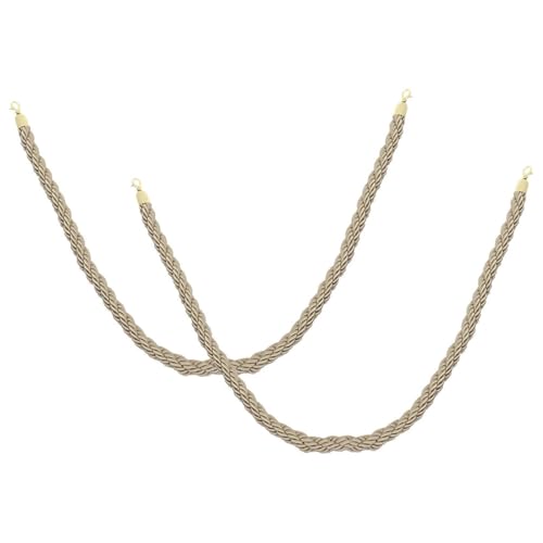 Corde de barrière de ligne en jute tressée et mousquetons robustes