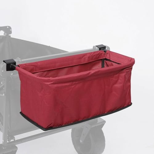 Sac de queue de chariot et panier utilitaire de camping rouge universel - 4