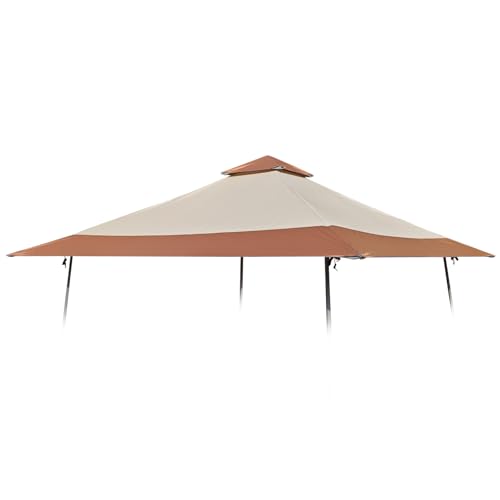 13x13 Canopy Replacement Top Cover for Coleman Waterproof 300D Oxford for Outdoor Instant Canopy Tent with Independent Vent Fit for Coleman 2208029 (Replacement Top Only)