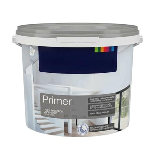 TRANS - PAL White Interior Primer 3L – Smooth Walls, Improve Paint Coverage & Adhesion for Drywall, Wood, Cement