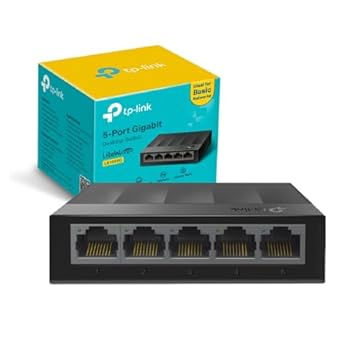 TP-Link LS1005G Switch Ethernet 5 Porte Gigabit, Sdoppiatore Ethernet, Ideale per la Casa e il Ufficio, Plug-and-Play, Funzionamento Silenzioso, Montaggio Desktop