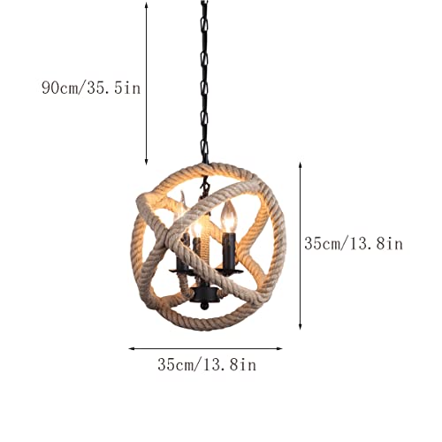 Lámpara de araña industrial E14 retro colgante para iluminación de techos 7