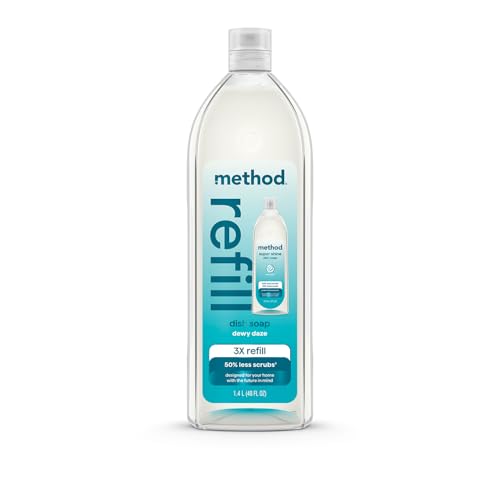 Image of method Super Shine Liquid Dish Soap Refill, Dewy Daze Scented, 48 fl oz