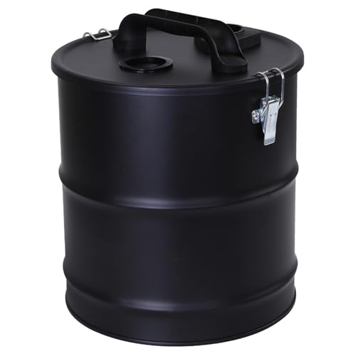 Ash Vacuum with Hose Nozzles 4-Gallon Black Ash Vacuum for Pellet Stoves Capacious Vacuum Cleaner Accessories for Fireplaces, Pellet Grill, Wood Stove, Fire Pits,Pellet Stove