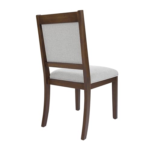 Image of HomePop Open Back Dining Chair - Gray Solid Woven (Set of 2)