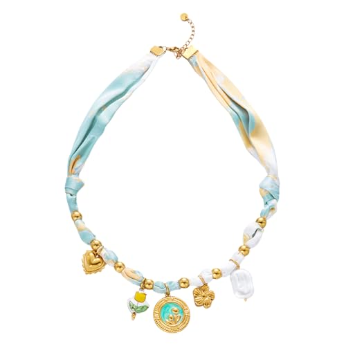 Collier bohémien acier inoxydable perles coquillages femme pour look empilable tendance été